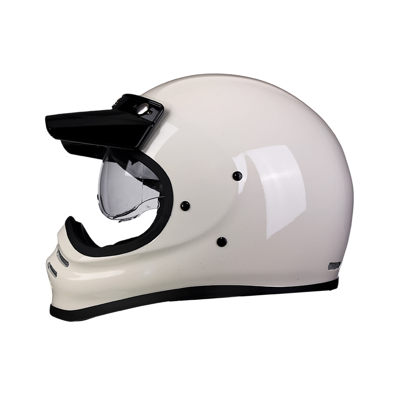 881 Fiberglass Full Face Motorcycle Helmet Motocross Helmet with Comfortable Liner