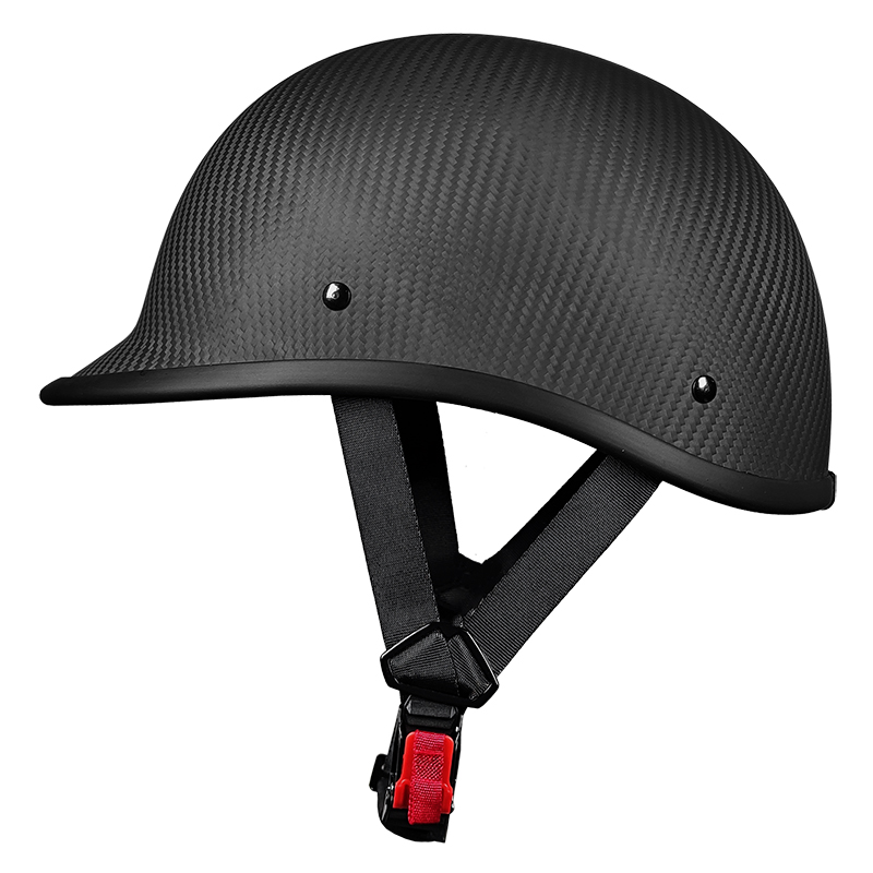 901 Carbon Fiber Half Face Motorcycle Helmet Retro Motocross Helmet