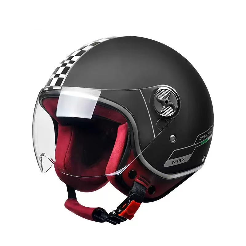 519 Retro Half Face Motorcycle Helmet ABS Motocross Helmet
