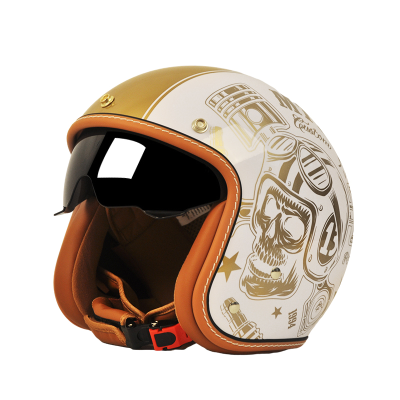 MT901 DOT Certified Retro Open Face Motorcycle Helmet Motocross Helmet