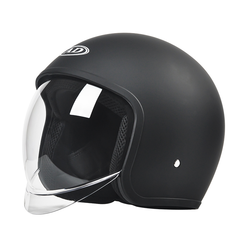 FG05 Retro Open Face Motorcycle Helmet Double Visors Motocross Helmet