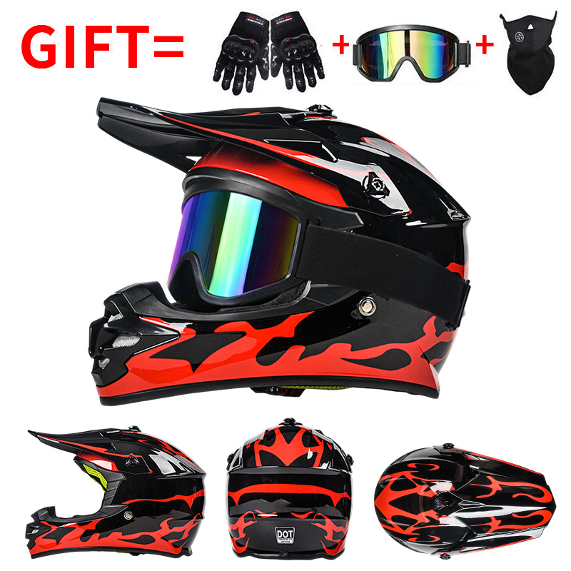 RY001 Kids Mountain Bike Off-road Helmet DOT Motorcycle Helmet