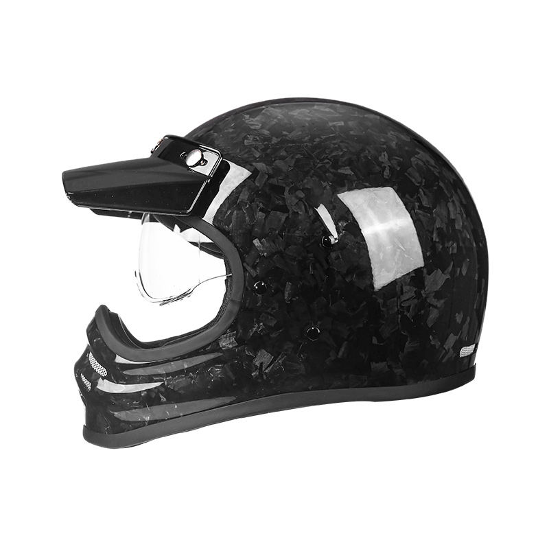 881 Lightweight Carbon Fiber Full Face Motorcycle Helmet Motocross Helmet