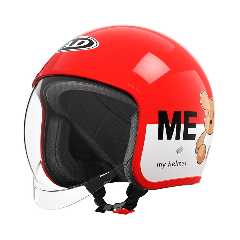 FG06 Kids Retro Open Face Motorcycle Helmet ABS Mountain Off Road Helmet
